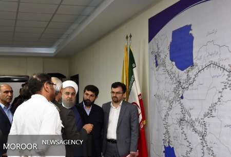 سامانه کنترل ترافیک راه آهن تهران- جنوب با حضور رئیس جمهور به بهره برداری رسید