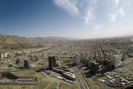 گشت هوایی جمعیت هلال احمر در روز طبیعت