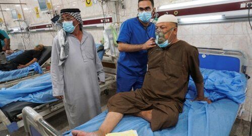 ثبت بیش از ۵۰۰ مورد تنگی نفس شدید در عراق به دلیل وقوع گرد و غبار