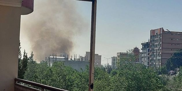 شنیده شدن صدای انفجارهای پی در پی در کابل