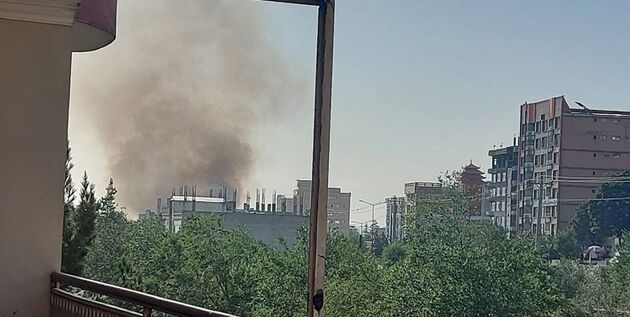 شنیده شدن صدای انفجارهای پی در پی در کابل