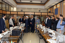 بازدید حسن روحانی از ستاد انتخابات کشور