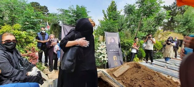 پیکر شهلا ناظریان در قطعه هنرمندان بهشت زهرا (س) به خاک سپرده شد