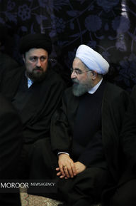 مراسم هفتمین روز ارتحال آیت الله هاشمی رفسنجانی در حرم مطهر امام خمینی(ره) با جضور رییس جمهور