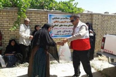 کاروان سلامت هلال احمر کهگیلویه مرهم زخم‌های مردم روستای چیر
