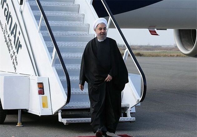 روحانی وارد ترکمنستان شد