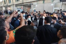 حضور رئیس جمهور در یکی از مراکز اصلی توزیع مرغ تهران