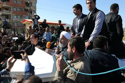 سفر رییس جمهوری به مناطق زلزله زده کرمانشاه