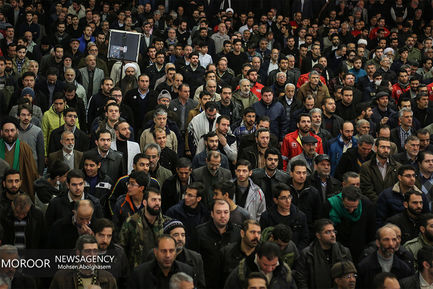 اقامه نماز و تشییع پیکر شهیدان آتش نشان در مصلی تهران(2)