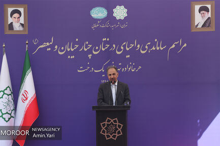 احیای درختان خیابان ولیعصر (عج)