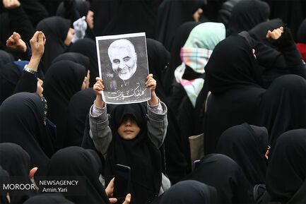 اجتماع دانشجویان دانشگاه تهران در پی شهادت سردار سلیمانی