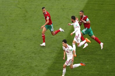 پیروزی ایران در نخستین بازی اش در  جام جهانی / ایران 1       مراکش 0