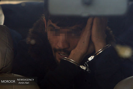 بازسازی صحنه جرم متهم تخریب اموال شهروندان