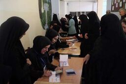 حضور باشکوه بانوان آذربایجان غربی در پای صندوق های رای