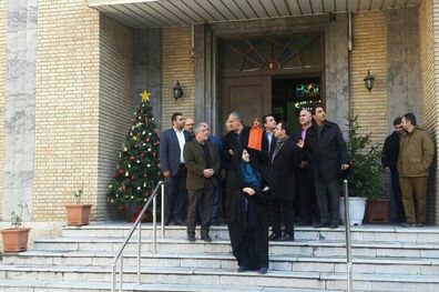 بازدید محسن هاشمی از کلیسای حضرت یوسف
