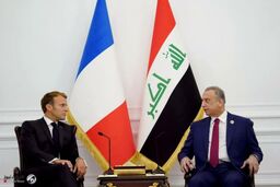 مصطفی الکاظمی با رئیس جمهور فرانسه دیدار کرد