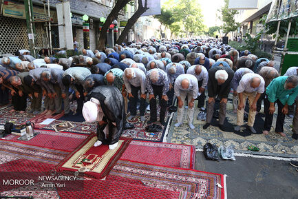 نماز عید سعید فطر در محله اختیاریه تهران