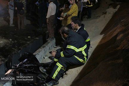 تصادف مرگبار اتوبوس و تانکر سوخت در سنندج