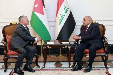 نخست وزیر عراق با عبدالله دوم دیدار کرد