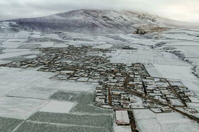 عکس/ روستای برفی تراجیق گالیکش