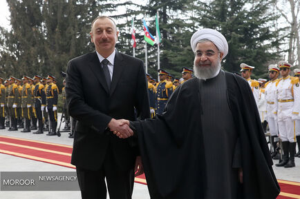 استقبال رسمی روحانی از رییس جمهور آذربایجان
