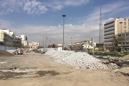 سنگ‌فرش کردن پردردسر سه چهارراه و میدان بهارستان برای مردم