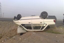 دو حادثه واژگونی در محور چالوس 5 مصدوم برجای گذاشت