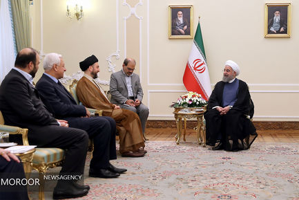 دیدار سید عمار حکیم با حسن روحانی