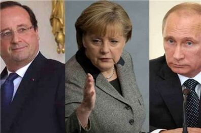 پوتین، اولاند و مرکل اوضاع سوریه را بررسی کردند