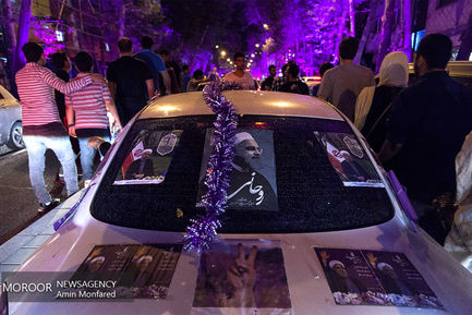 شادی مردم پس از انتخابات 