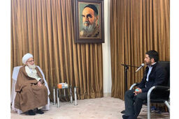 دبیر رئیس فدراسیون کشتی با آیت الله نوری همدانی دیدار کرد