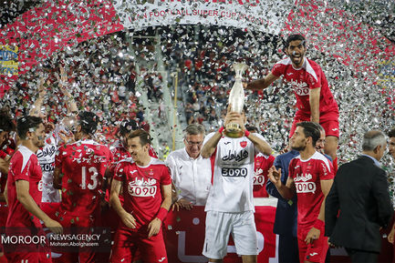 جشن قهرمانی پرسپولیس در سوپرجام فوتبال