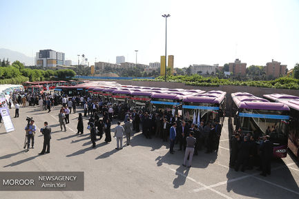 بهره برداری از ناوگان جدید اتوبوس و مینی بوس شهر تهران