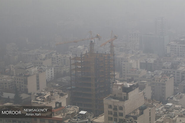 وضعیت کیفیت هوا در ۱۷ ایستگاه تهران قرمز است