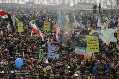 مراسم راهپیمایی ۲۲ بهمن در سراسر کشور برگزار شد