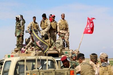 استقرار اولین گروه الحشد الشعبی در حومه موصل