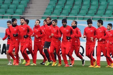تمرین تیم فوتبال پرسپولیس امروز برگزار شد