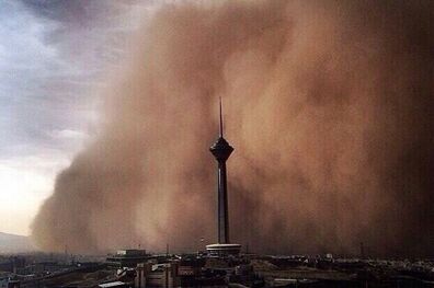 گردوخاک از استان‌های همجوار به تهران می رسند