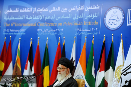 آغاز به کار ششمین کنفرانس بین‌المللی حمایت از انتفاضه فلسطین با حضور مقام معظم رهبری