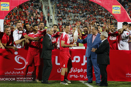 جشن قهرمانی پرسپولیس در سوپرجام فوتبال