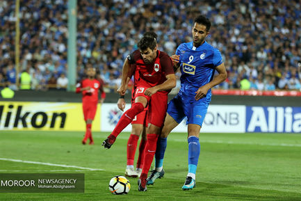 دیدار تیم های فوتبال استقلال ایران و الریان قطر