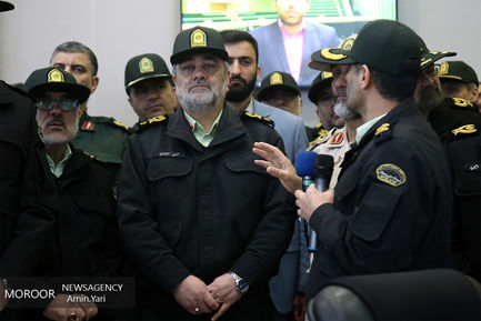 افتتاح سامانه کنترل تصویری مرکز فرماندهی ناجا