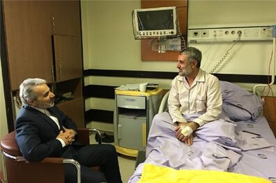 عیادت نوبخت از ذوالنور در بیمارستان