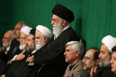 مراسم عزاداری هیئت‌های دانشجویی در حضور رهبر انقلاب