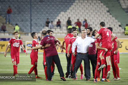 جشن قهرمانی پرسپولیس در سوپرجام فوتبال