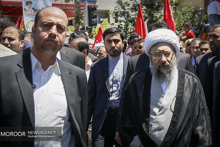 حضور شخصیت های لشکری و کشوری در راهپیمایی روز جهانی قدس