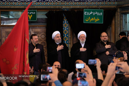 مراسم عزاداری روز عاشورا در حرم شاه عبدالعظیم 