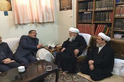 رایزنی شمخانی با مراجع تقلید در قم
