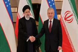 دیدار روسای جمهور ایران و ازبکستان