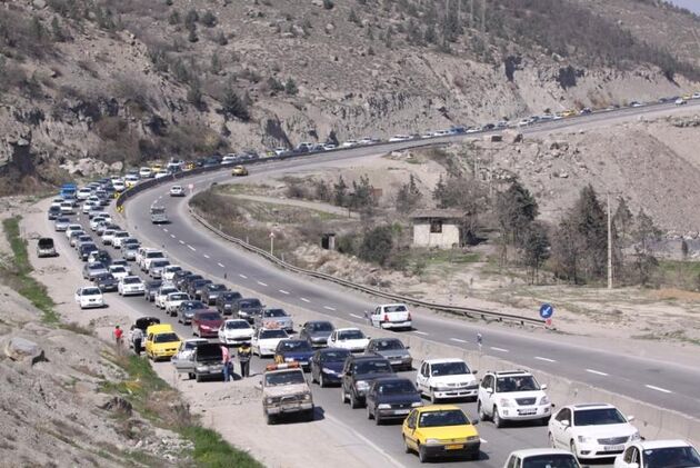 ترافیک سنگین در مسیر شمال به جنوب محور هراز